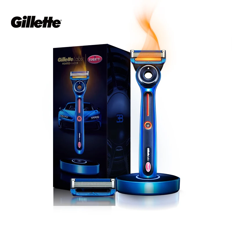 Бритва Gillette Labs Heated Razor x Bugatti, 5 лезвий | AliExpress