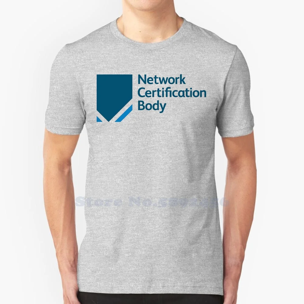 

Сетевая сертификация, Повседневная Уличная одежда, футболка с принтом логотипа, графическая футболка из 100% хлопка