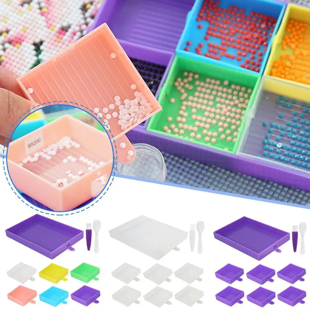 

Color New Pen Glue Clay Bead Tray Anti-Slip Mat Kit Cross Stitch Embroidery Sewing Accessories