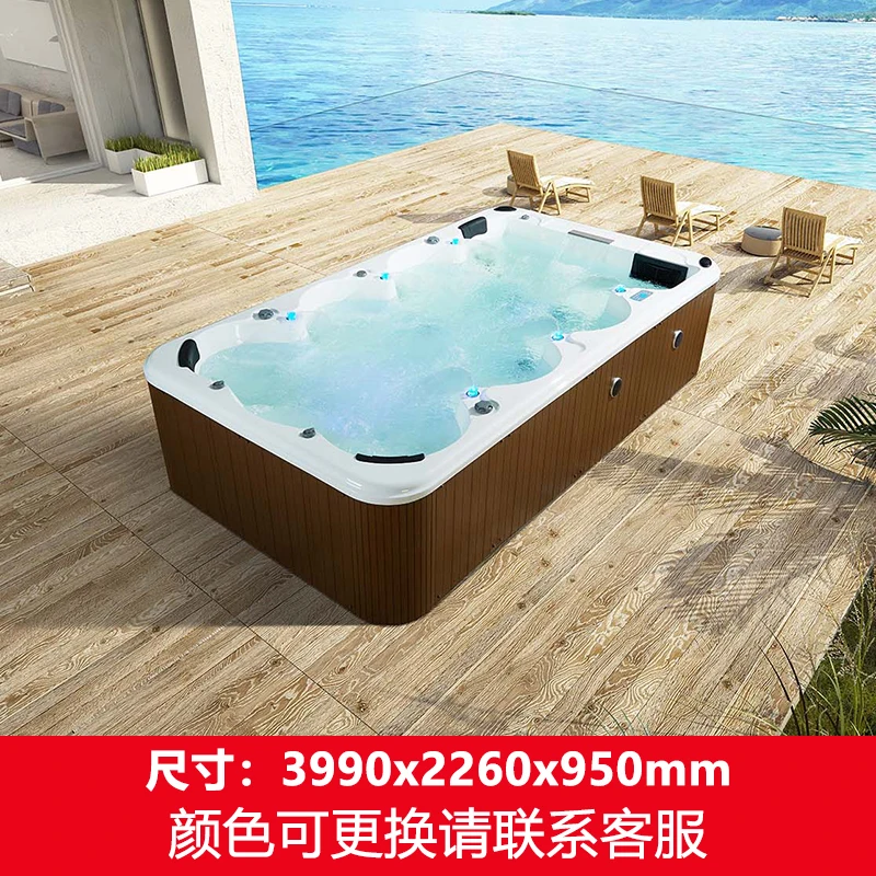 

Luxury Multi Person Jacuzzi Bath Villa Household Thermostatic Surfing Swimming Pool Acrylic Independent Large Bubble Pool
