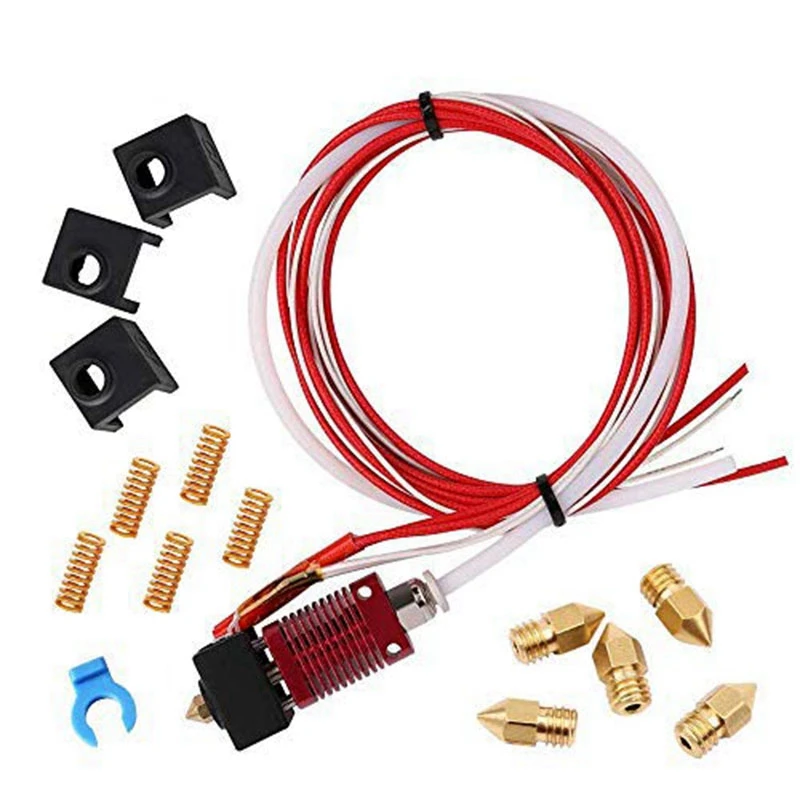 

Набор для сборки экструдера Creality 3D, комплект горячего конца экструдера MK8, Филамент 1,75 мм, сопло 0,4 мм, проигрыватель