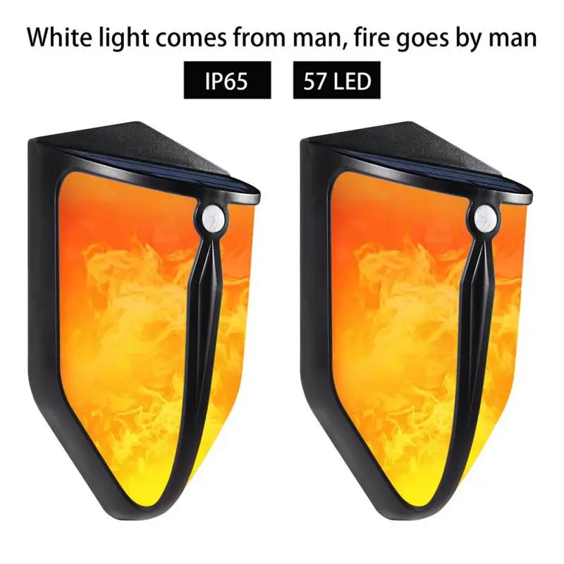 

Solar Wall Light LED Inductive Automatic Switching Outdoor Waterproof Courtyard Landscape Flame Street Light Garden Decoration