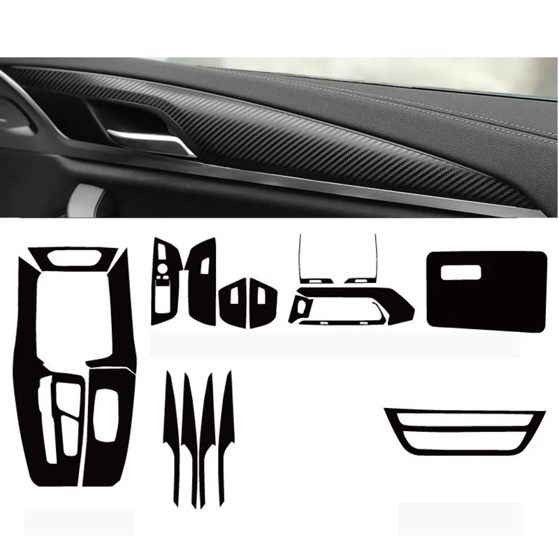 

For BMW X3 IX3 2018-2022 Car Interior Sticker Central Control Gear Door Windows Panel Carbon Fiber Protection Film Car Stickers