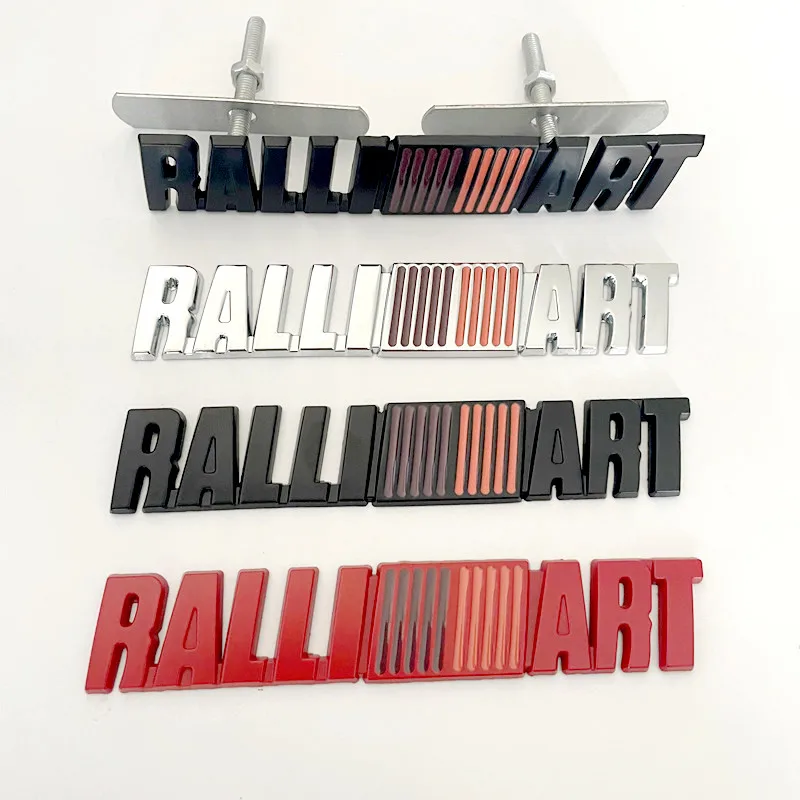 Фото 3D металлический автомобильный Стайлинг RalliArt, эмблема на переднюю решетку, значок на задний багажник, наклейка для Mitsubishi RalliArt Lancer Ralli Art 9 10 Asx №1