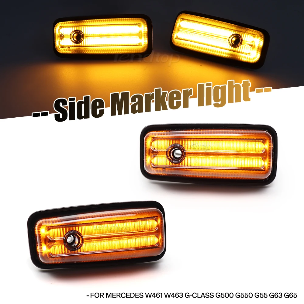 2 шт. динамические фонари для Mercedes Benz G Class W463 W461 G500 G550 G55 G63 G65 1986-2002