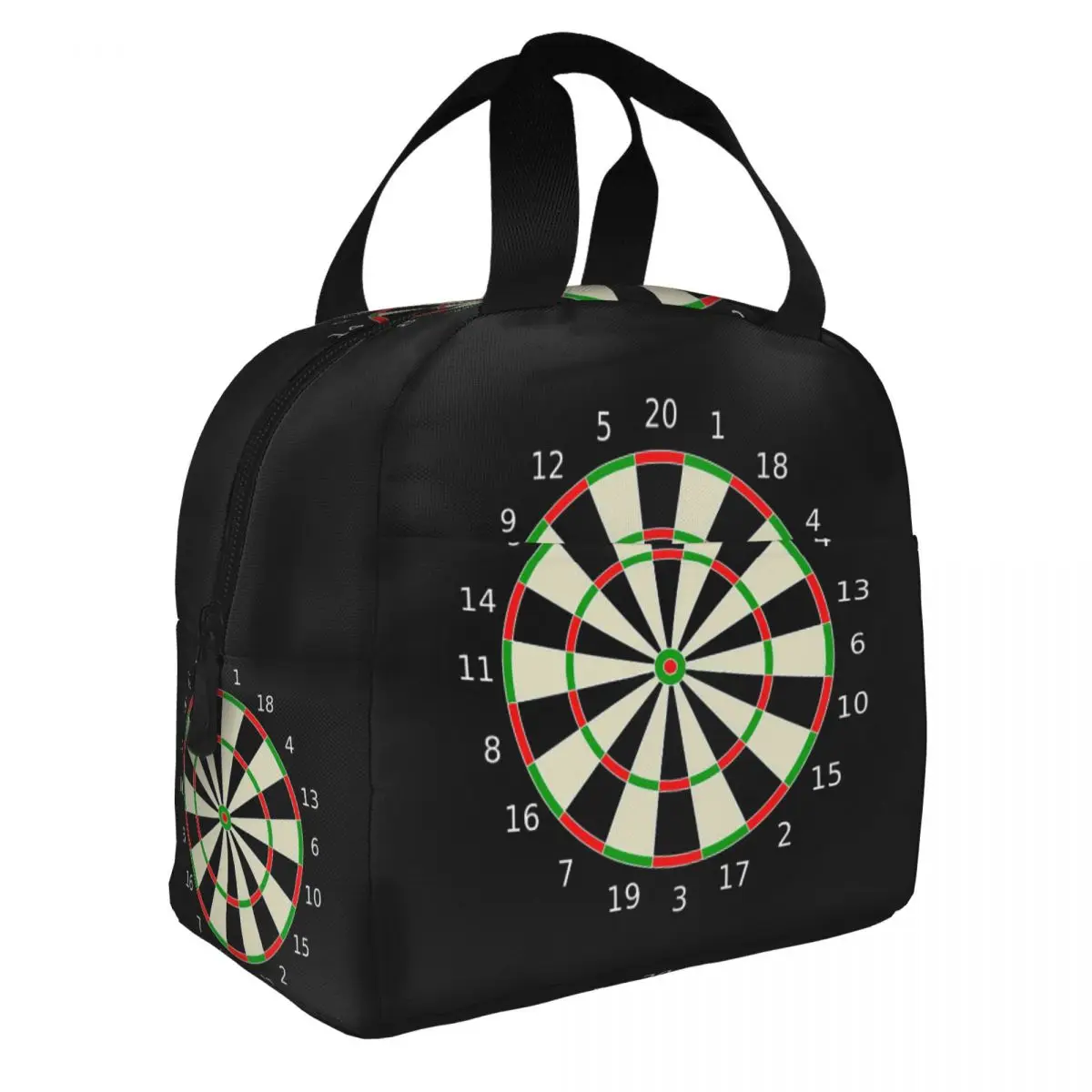 Darts Dart Arrows Dartboard Lunch Bento Bags Portable Aluminum Foil thickened Thermal Cloth Lunch Bag for Women Men Boy