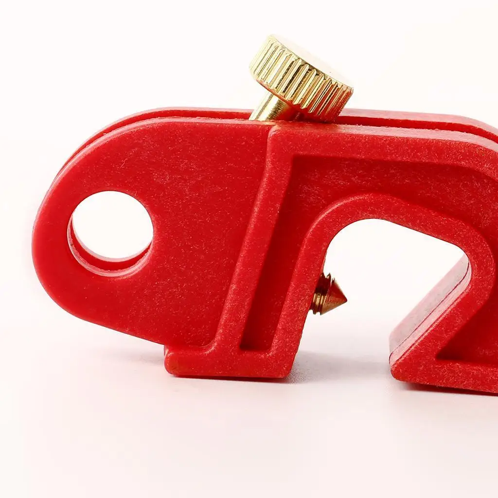 

3Pcs Set Circuit Breaker Lockout Electrical Safety Device Kit Red CB-02-S