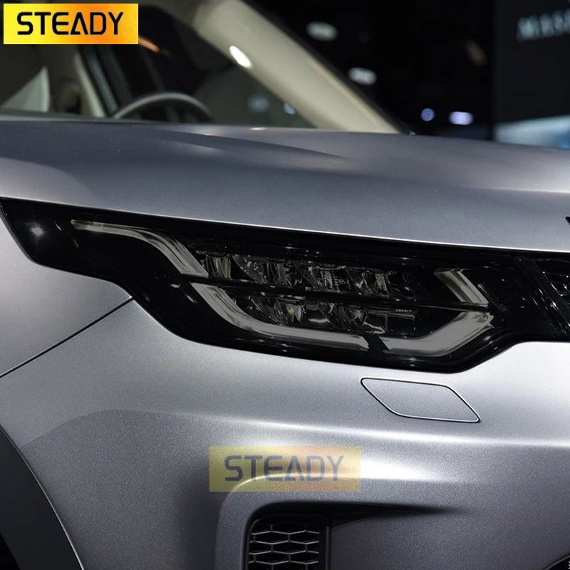 

Car Headlight Protective Film Front Light Transparent Black TPU Sticker For Land Rover Discovery 5 L462 2017-On Accessories