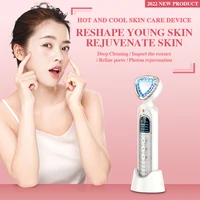 rf beauty instrument ems facial lifting instrument facial import and export skin rejuvenation instrument hot and cold