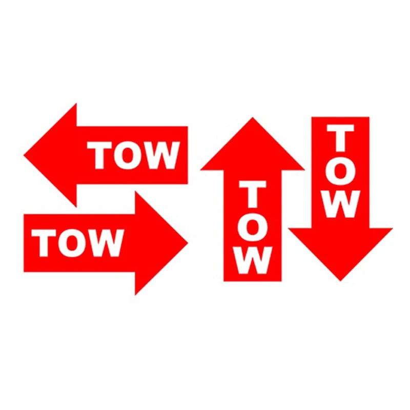 Смешной наклейка на машину "Буксировочный крюк со стрелкой" JDM Виниловые аксессуары для автомобилей, отражающие водонепроницаемый наклейка Красный/Черный/Серебряный 14см*7см