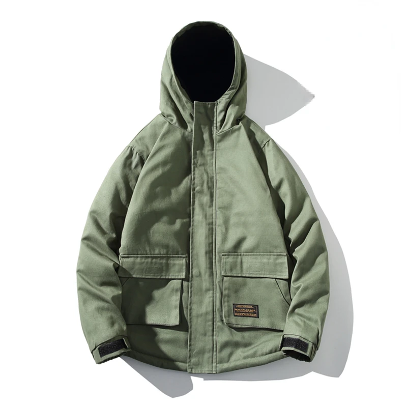 

NEW IN Windproof Parkas 2022 Winter Military Fashion Jacket Men Thick Casual Outwear Jacket Plus Size 5XL Velvet Warm Coat Men