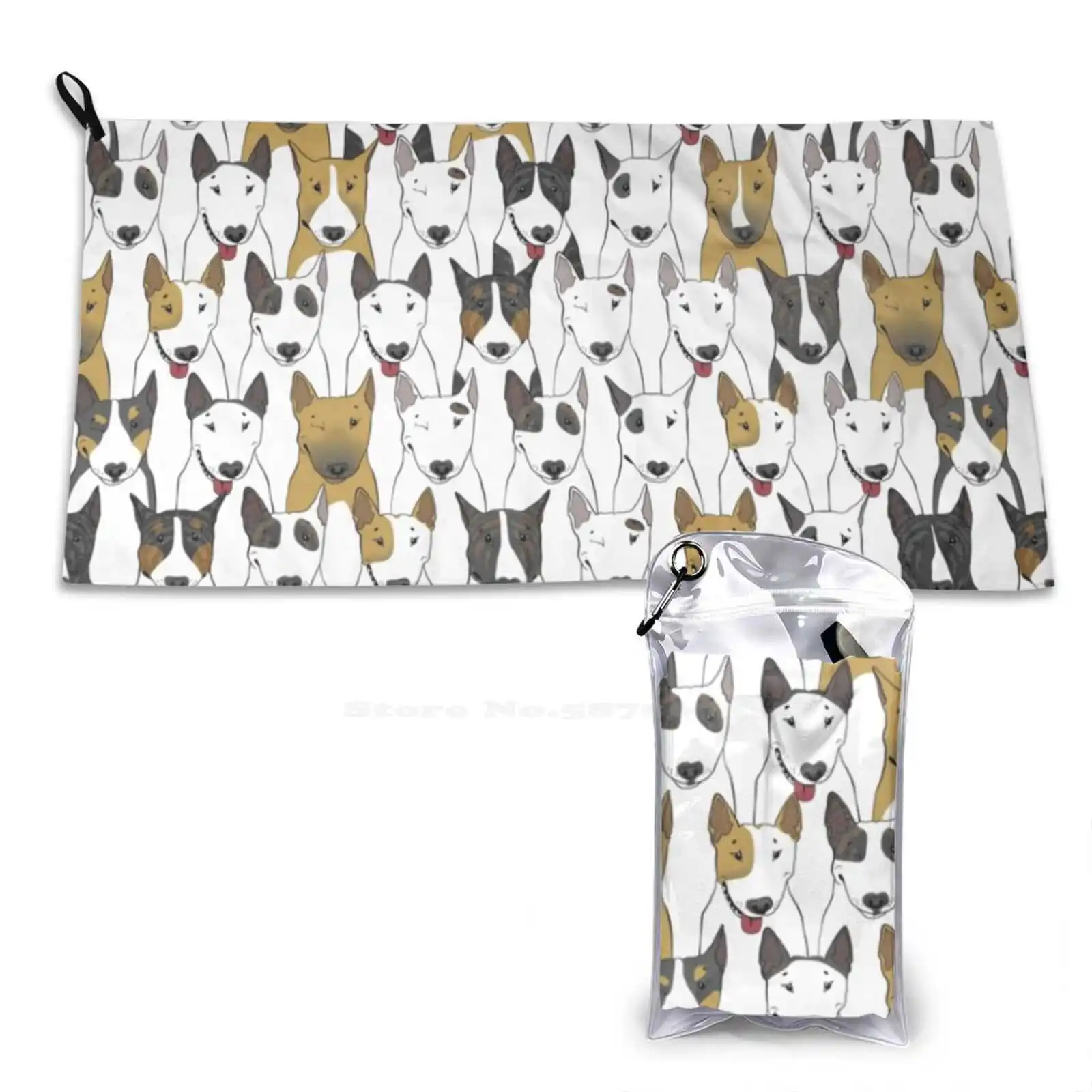 S Home Outdoor Terrier Pattern Seamless Multicolor English Friend Sweet