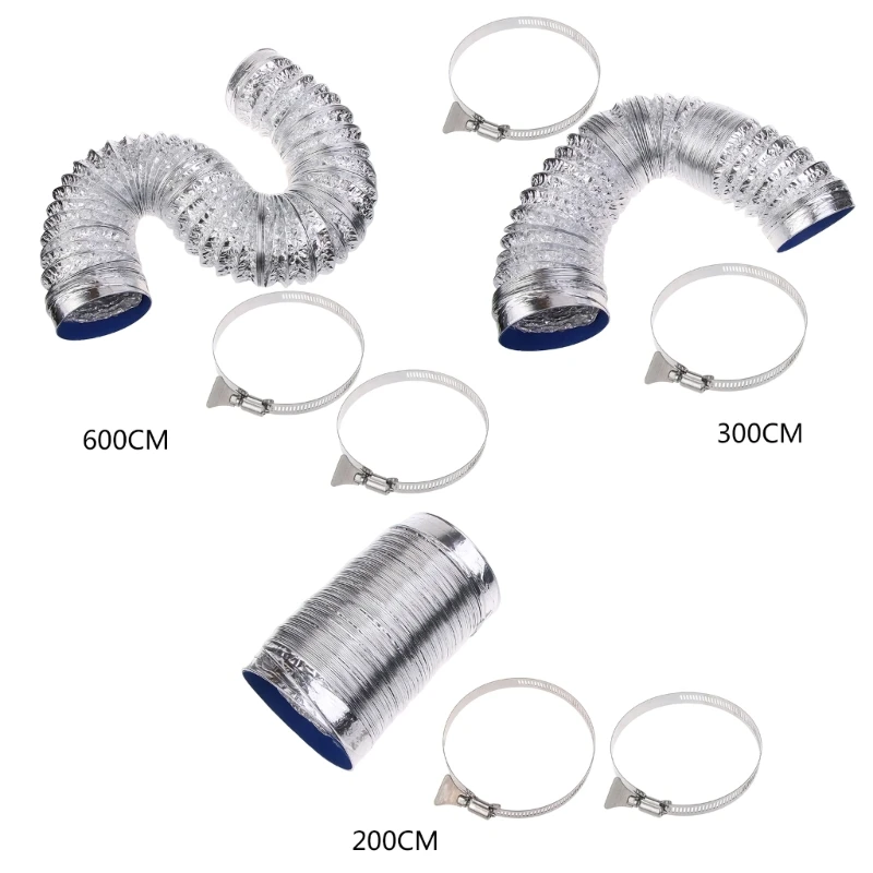

4Inch 100mm Ventilator Pipe Aluminum Tube Air Ventilation Pipe Hose Exhaust Duct