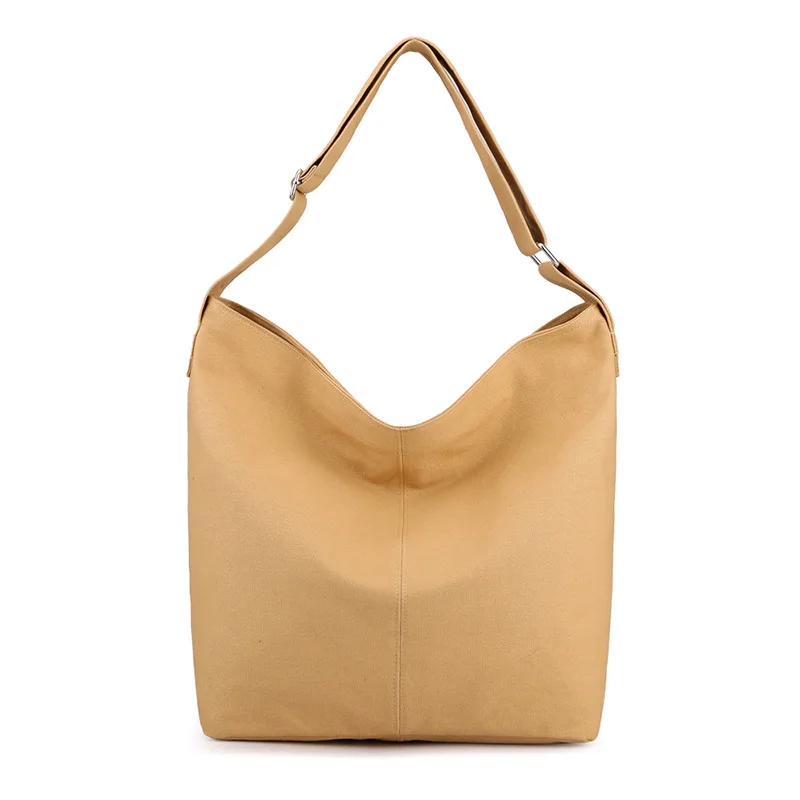 

2022 New Ladies Large Capacity Students Canvas Shoulder Bags Female Handbags Crossbody Bag Women School Bag Casual Commuter Bag
