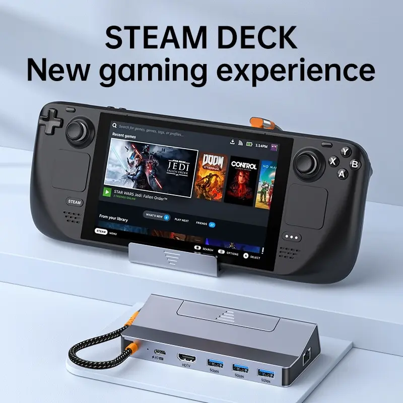 Док-станция Steam Deck 6-в-1 | AliExpress