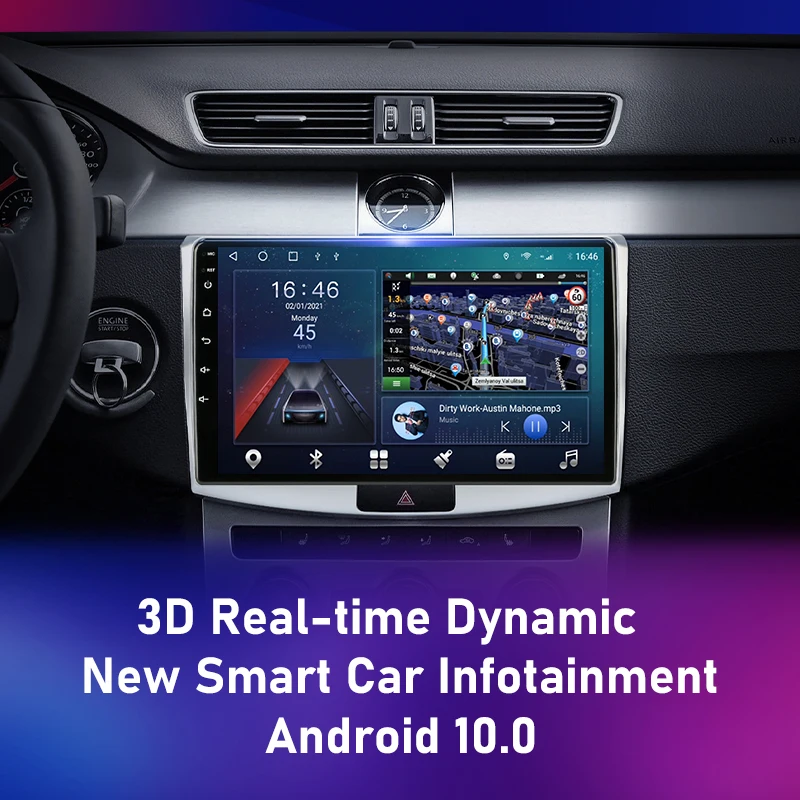 Автомагнитола для VW Passat B7 2011-2015 мультимедийный видеоплеер на Android Volkswagen 2Din стерео