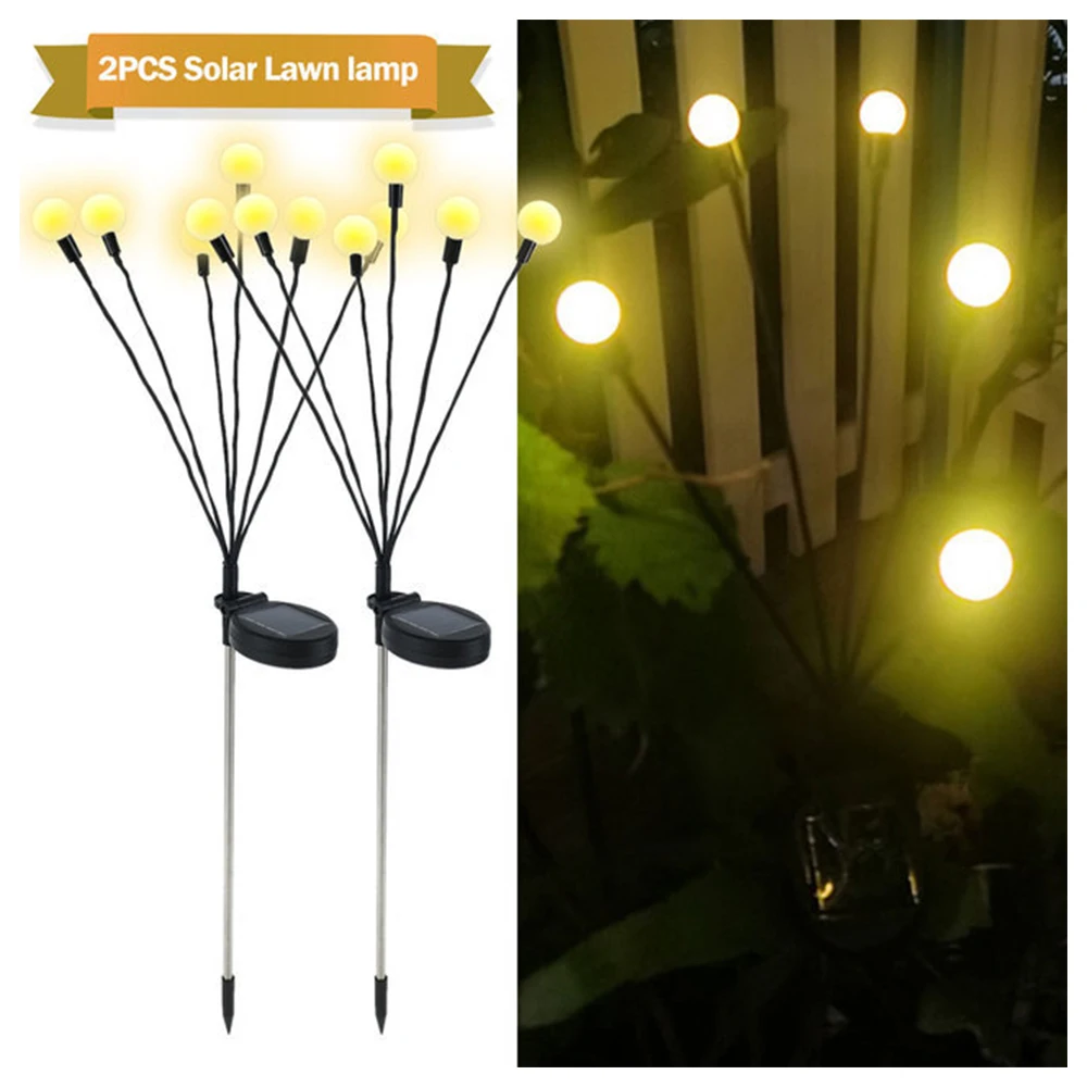 

Solar Powered Light Starburst Swaying Outdoor Garden Decoration Lights Firework Firefly Waterproof Lawn Lamp Home Party Decor