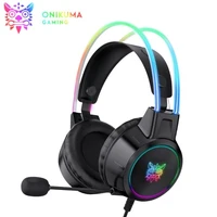 onikuma x15pro rgb gamer headset for ps4 wired headphones with mic stereo gaming headset over ear earphones for ps5 xbox games
