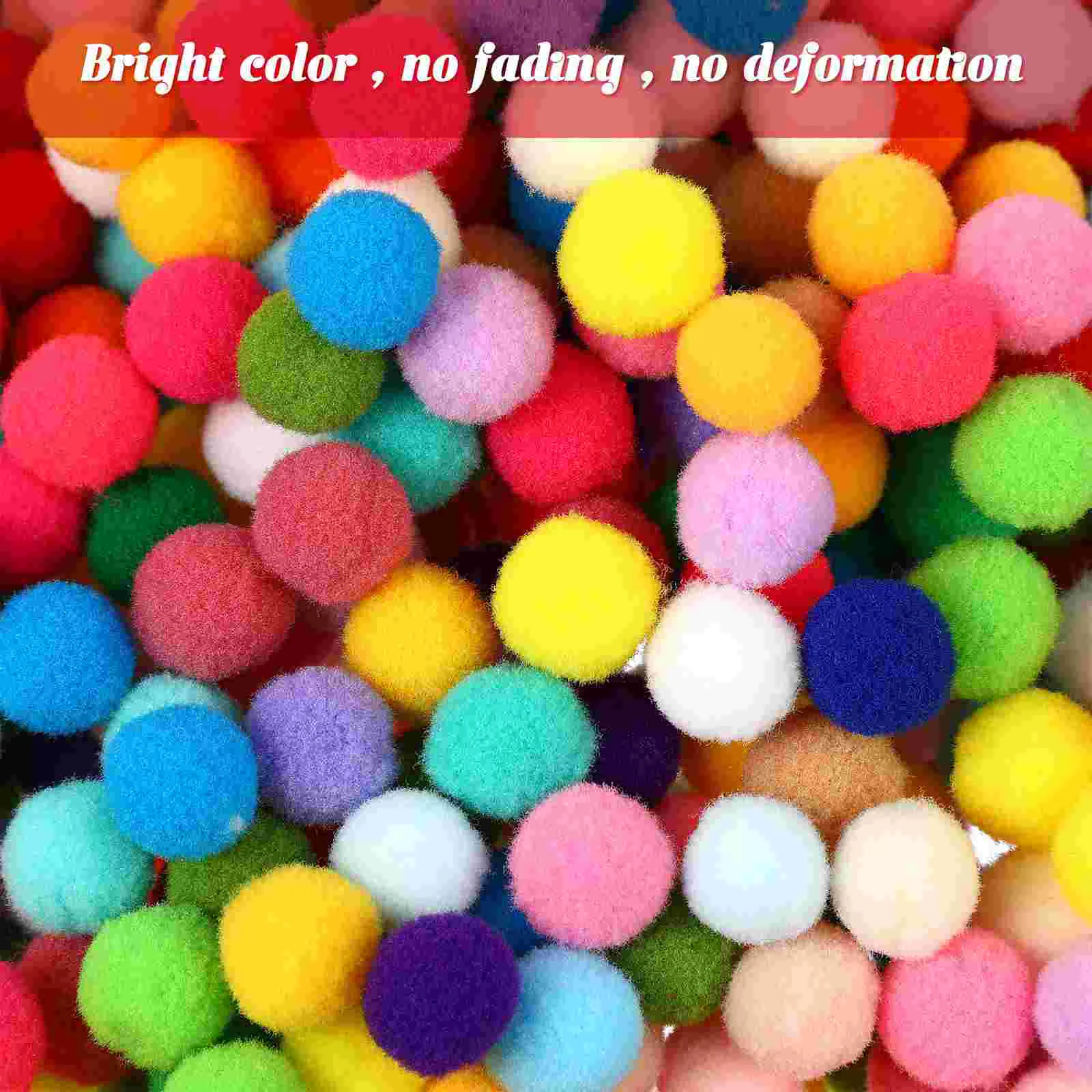 1000 шт. помпоны шарики цвета Cheer Craft изготовление слоеных волосатых плюшевых