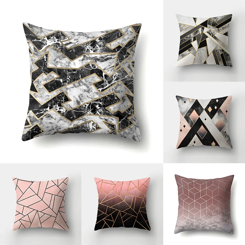

Индивидуальная креативная мозаичная Геометрическая наволочка 45x45 см, чехол для дивана, офиса, креативное украшение, украшение для дома