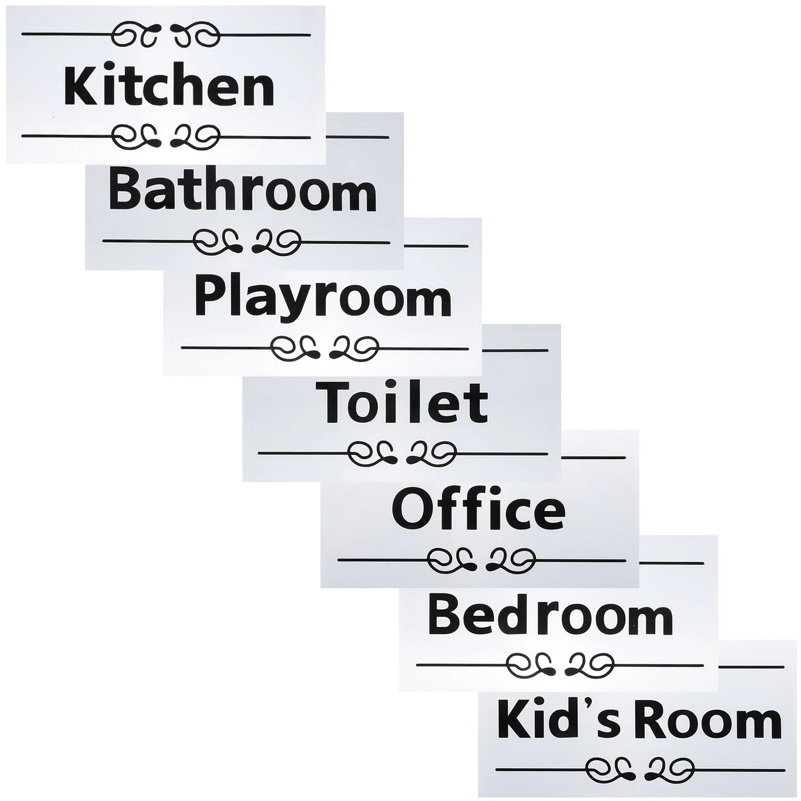 

7pcs Door Sticker Wallpaper Bedroom Door Signs Home Sign For Front Porch Door Signs Decals For Doors Door Sign