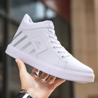 men fashion breathable lace up shoes summer canvas shoes men casual board pantshoes striped ankle boots tenis masculino sneakers