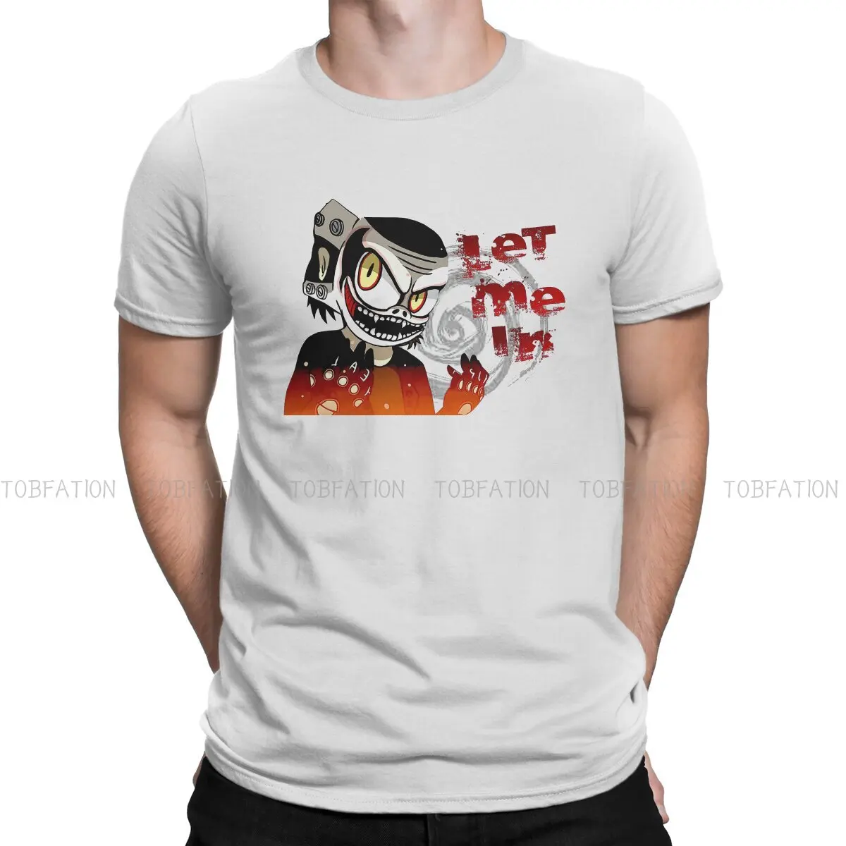 

The Fiend Unique TShirt Let Me In Horror Stories Top Quality New Design Gift Clothes T Shirt Short Sleeve Ofertas