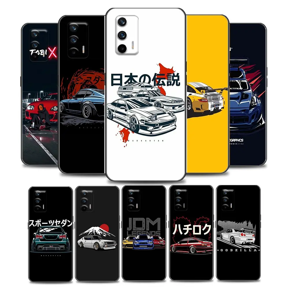 

Sports Car JDM Drift Phone Case for Realme Q2 Pro C20 C21 V15 5G 8 Pro 5G C25 GT Neo V13 5G X7 Pro Ultra C21Y Soft Silicone