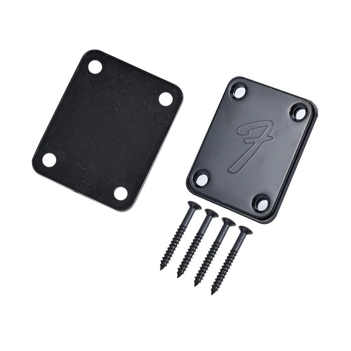 

70S 4-болтовая гитарная Шейная пластина с винтами (черная)