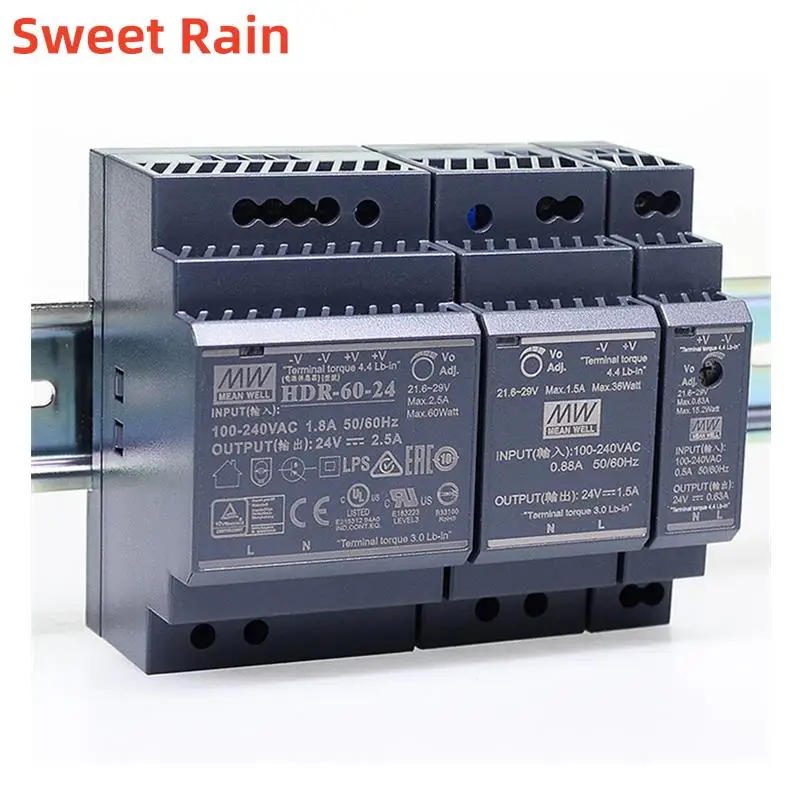 MEAN WELL 150W 12V 15V 24V 48V DIN Rail тонкий источник питания