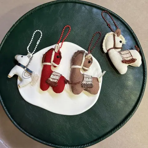 Год Лошади, Новый год, праздничная кукла, украшение в китайском стиле, пони, украшение со знаком зодиака, школьный портфель, кулон, брелок