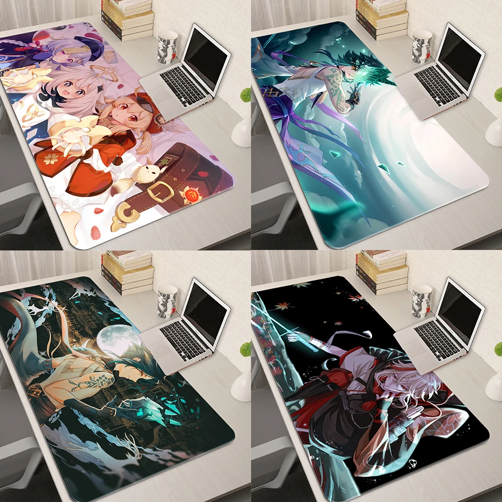 

Hu Tao Mouse Pad Genshin Impact ковер Kawaii Gaming Accessories PC Computer Keyboard Gamer Desk Mat alfombrilla LOL Mousepad