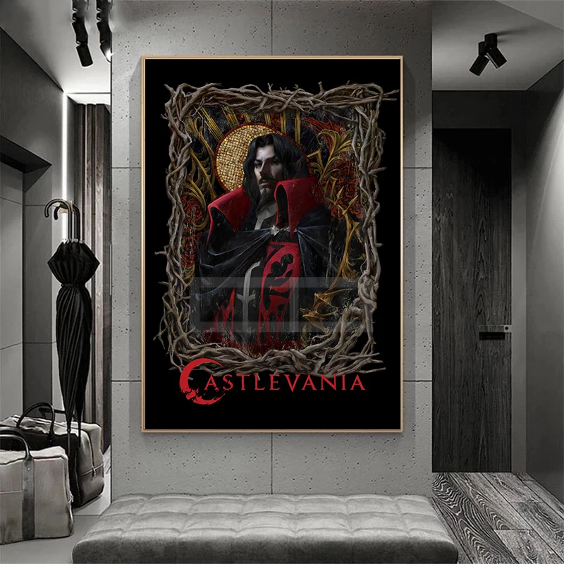 Классические Японские игры ARPG постер с изображением персонажа каставании и