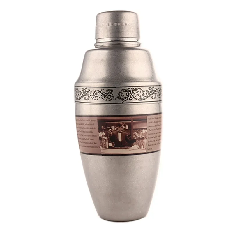 Новый дизайн шейкер с узором Чаплин Лидер продаж барные инструменты из