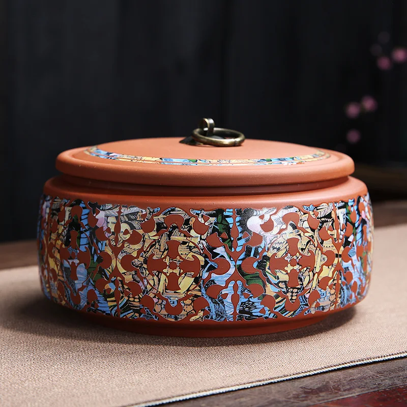 Керамическая банка для хранения герметичный чайный контейнер большого размера