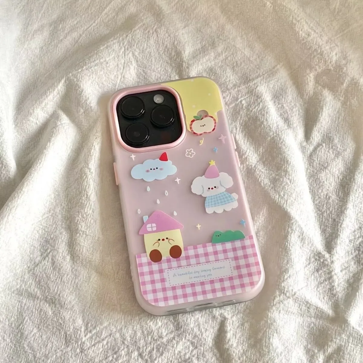 Фото Противоударный силиконовый матовый чехол LALA Cartoon Puppy Candy Color 2-в-1 для телефонов Vivo V60 V50 V40 V30 V29 V27 V29E V27E Lite 4G 5G №2