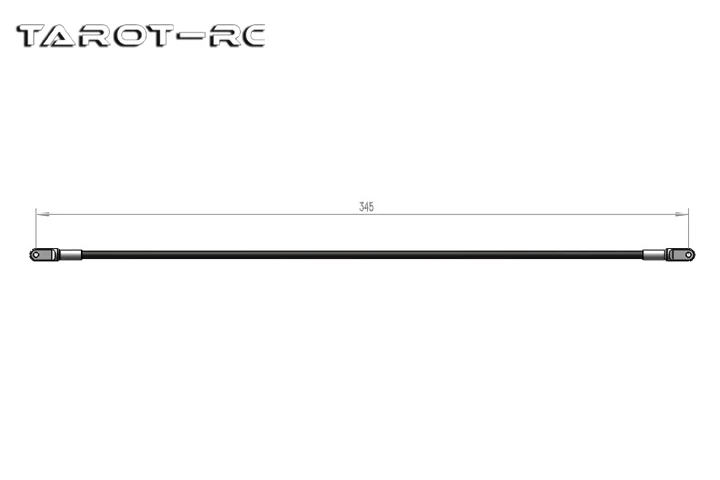 Вертолет Tarot 470/металлическая хвостовая опора/345 мм/2 шт. TL47A23