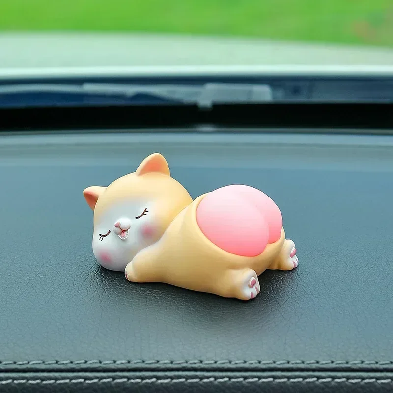 

Мультяшные Украшения Для Автомобиля, Декоративные Силикагелевые Куклы-панды, Свиньи