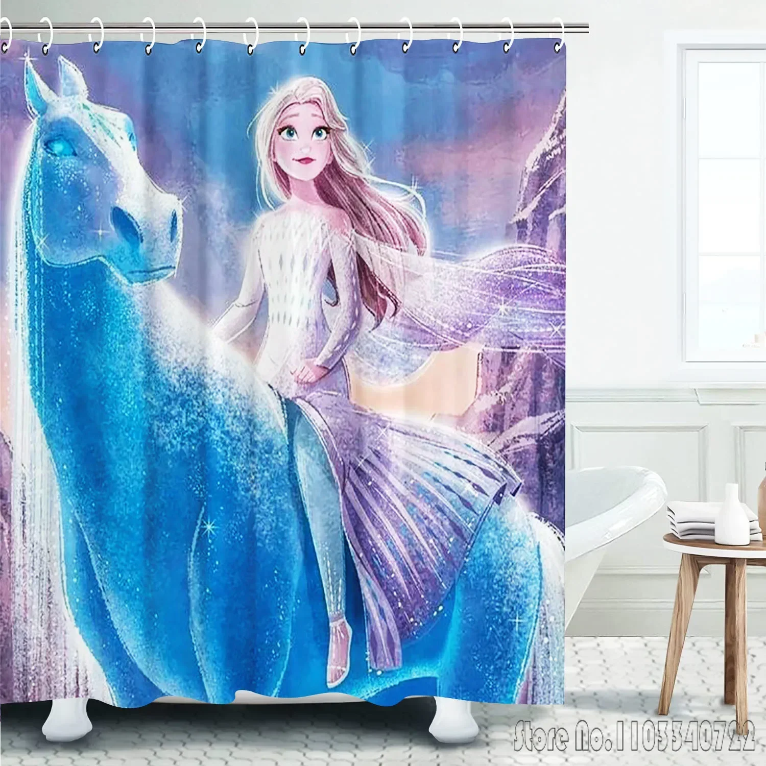 Занавеска для душа MINISO Холодное сердце 90x180 см