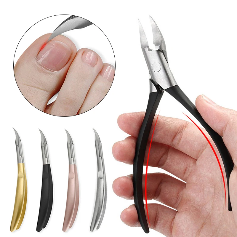 

Profesional Nail Cutter Cuticle Nippers Ingrown Toenail Scissors Dead Skin Removal Stainless Steel Nail Clipper Pedicure Tool