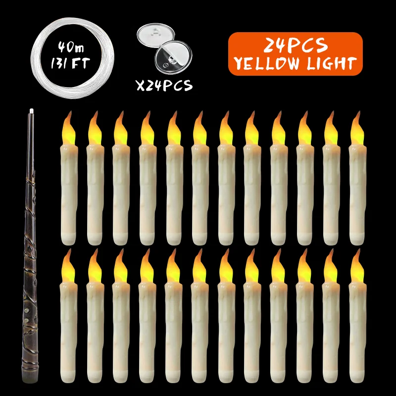 

Беспламенные висячие свечи с пультом дистанционного управления, 1 шт.