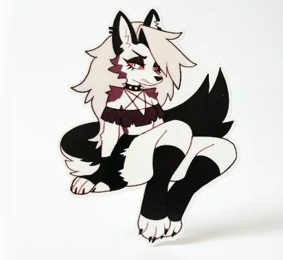 Брелок из акрила Helluva Boss Loona Furry: милый аниме-персонаж Хеллхаунд, подвеска в виде мультяшной собаки-демона, подарок для фанатов (art.: 3920dc2b41165) - 3920dc2b41165