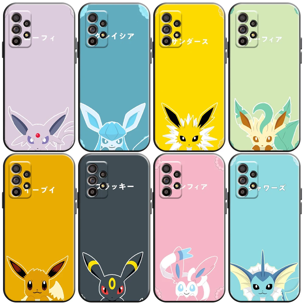 Pokémon Cartoon Avatar Phone Case For Samsung Galaxy S20 S20FE S20 Ulitra S21 FE Plus Ultra Coque Silicone Cover Black Soft
