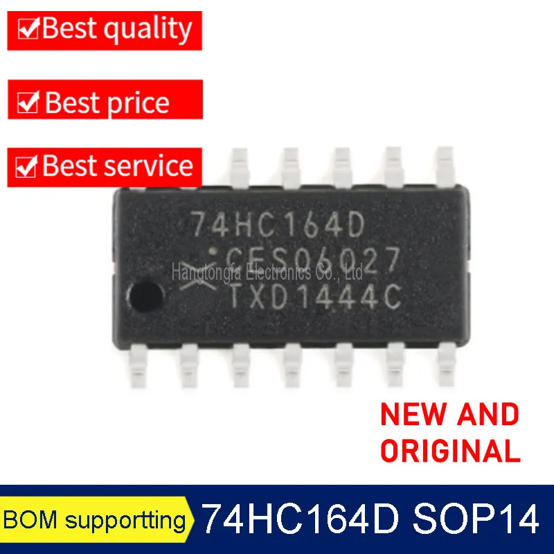 

Оригинальный чип 74HC164D SN74HC164DR SN74HC164N 74HC164 DIP SOIC-14 14 футов SMD Logic Gate IC, новинка, 100 шт./партия