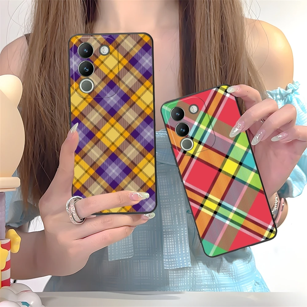 Чехол для мобильного телефона с решетчатой текстурой VIVO Y95 Y93 Y31 Y20 V19 V17 V15 Pro X60 NEX