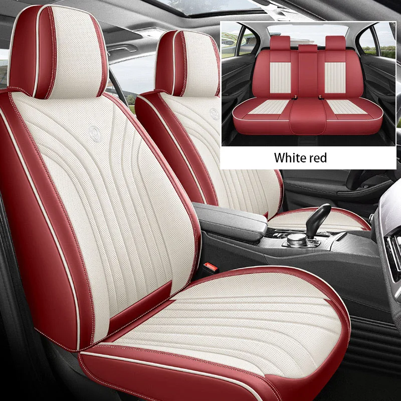 Универсальные кожаные чехлы на сиденья автомобиля для Buick E5 GL6 GL8 VELITE 5 Century Excelle Regal