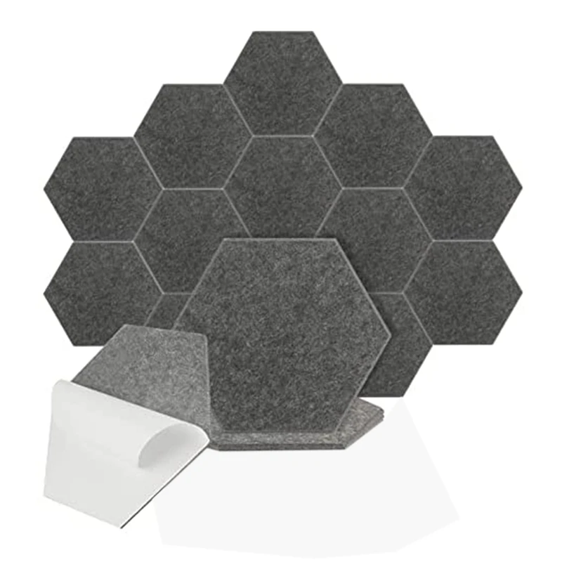 

16 Pack Acoustic Panel Hexagon Sound Insulation Foam Wall Panels Self-Adhesive Acoustic Panel,For Recording Studio,Etc