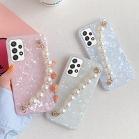 for samsung a13 case luxury pattern pearl bracelet case for samsung galaxy a32 a31 a50 a70 a51 a71 a12 a22 a02s a03s a52 a72 a33