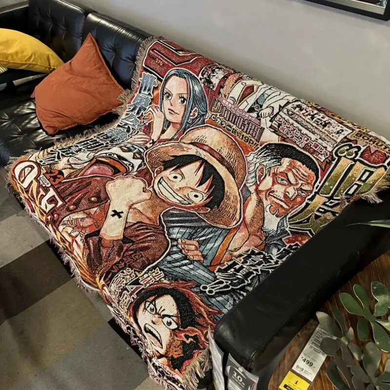 160 см новое цельное одеяло с Луффи для дивана Vivi аниме еженедельное шоу одиночное