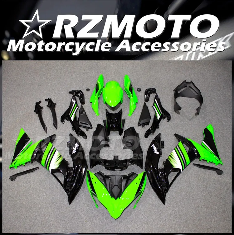 

New ABS Whole Fairings Kit Fit For Kawasaki Ninja 650 ER6F 2017 2018 17 18 Bodywork Set Black Green
